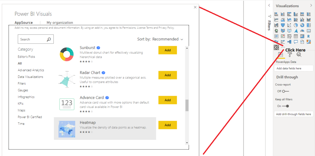 Power BI visualization